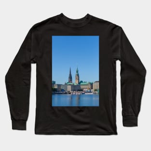 Inner Alster, City Hall, Hamburg, Germany Long Sleeve T-Shirt